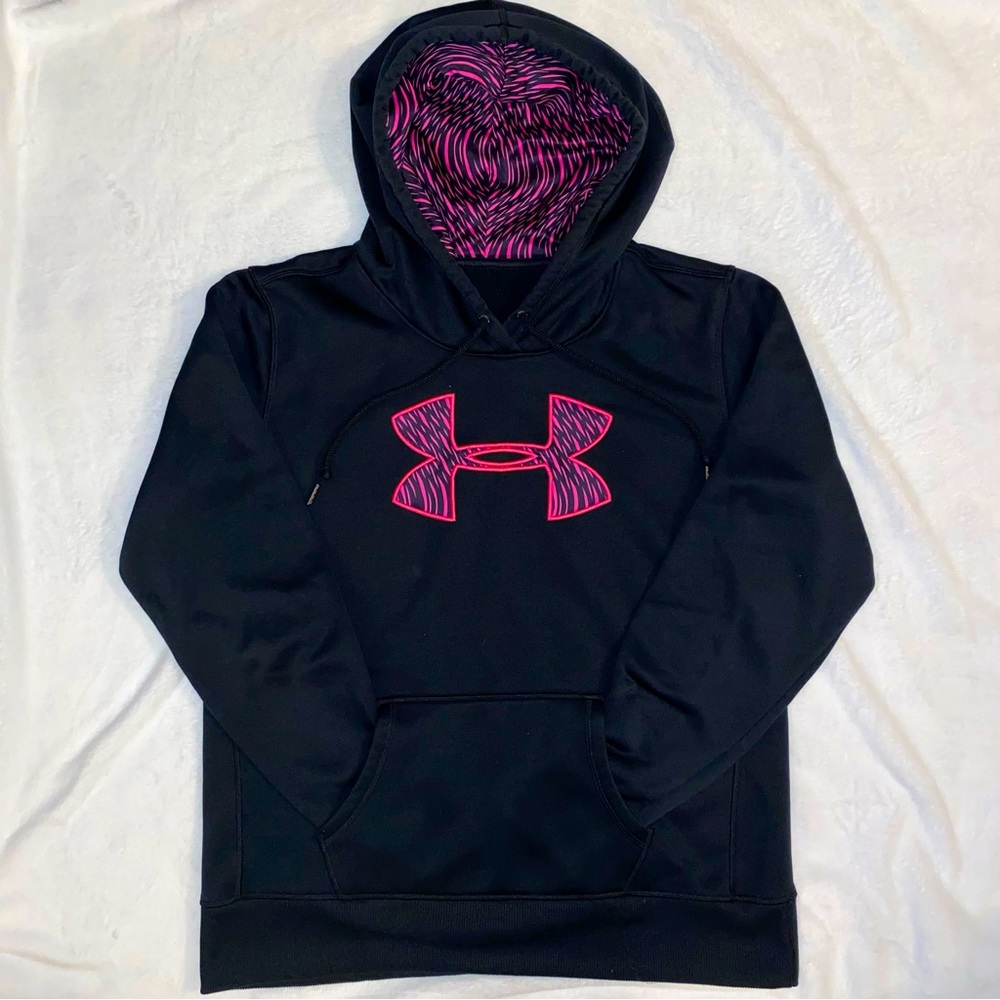 Under Armour Black Hooded Sweatshirt (M/L)
